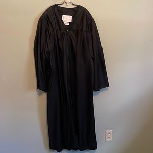 Black Graduate Level Graduation Gown (Robe) with Cap